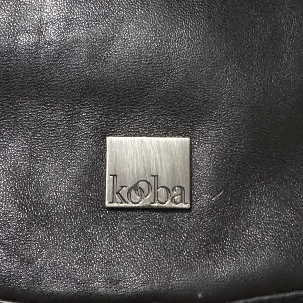 Kooba Black Leather Shoulder Bag - Picture 3 of 11